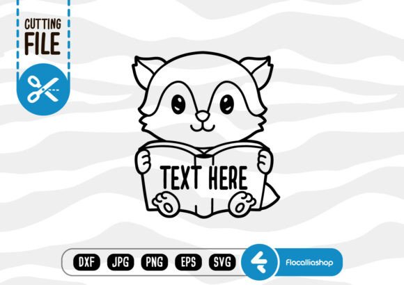 Animal Text Holder Outline, Fox SVG: Graphics for Crafts & Branding