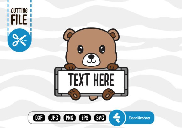 Cute Woodland Board SVG, Bear SVG: Graphics for Crafts