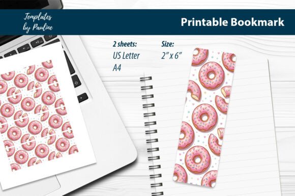 Donut Bookmarks for Students Printable: Graphics & Print Templates