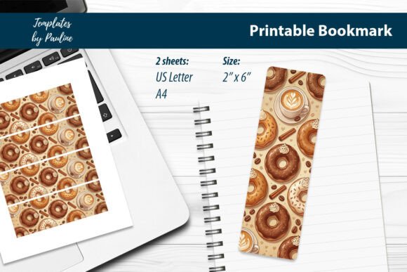 Donut Library Bookmarks Printable: Graphics & Print Templates