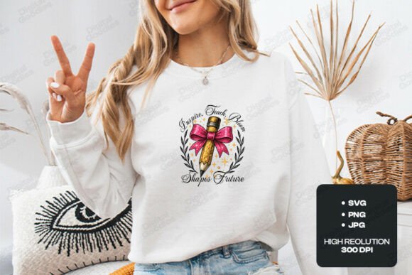 Inspire Teach Bloom SVG Design: Graphics for Crafts & Meaningful Branding