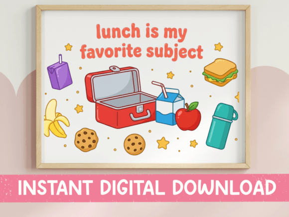 Lunch Is My Favorite Subject School SVG Graphics